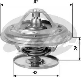 Gates TH11883G1 - Термостат охлаждающей жидкости / корпус www.autospares.lv