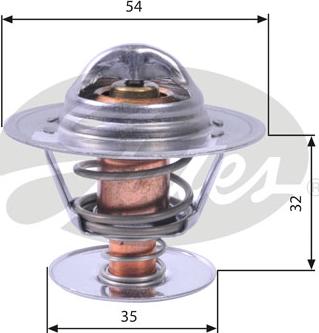 Gates TH11292G1 - Coolant thermostat / housing www.autospares.lv