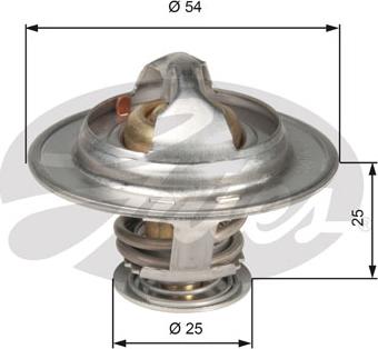 Gates TH13076G1 - Coolant thermostat / housing www.autospares.lv