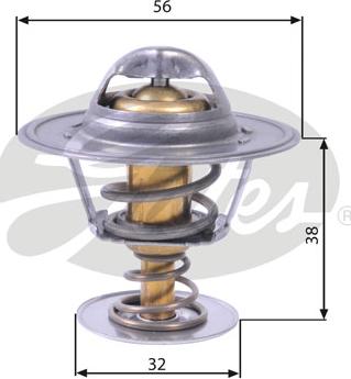 Gates TH13182G1 - Termostats, Dzesēšanas šķidrums autospares.lv