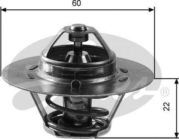 Gates TH12488G1 - Termostats, Dzesēšanas šķidrums www.autospares.lv