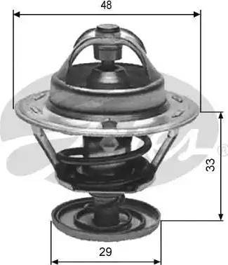 Gates TH12182G1 - Termostats, Dzesēšanas šķidrums autospares.lv