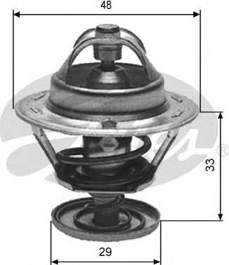 Gates TH12182G2 - Termostats, Dzesēšanas šķidrums autospares.lv