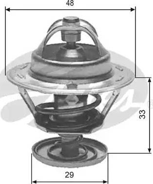 Gates TH12182 - Coolant thermostat / housing www.autospares.lv