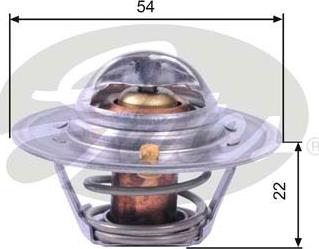 Gates TH12888G2 - Coolant thermostat / housing www.autospares.lv