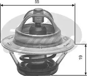 Gates TH12389G1 - Термостат охлаждающей жидкости / корпус www.autospares.lv