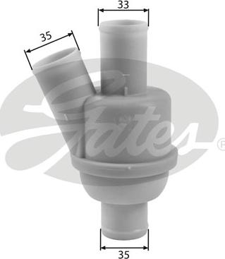 Gates TH35882 - Termostats, Dzesēšanas šķidrums autospares.lv