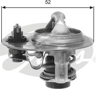 Gates TH30688G1 - Coolant thermostat / housing www.autospares.lv