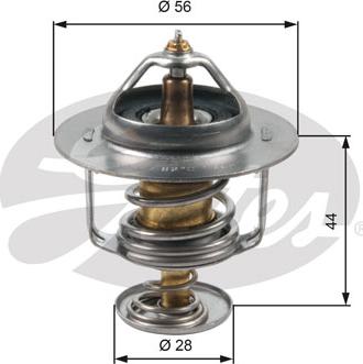 Gates TH30282G1 - Термостат охлаждающей жидкости / корпус www.autospares.lv