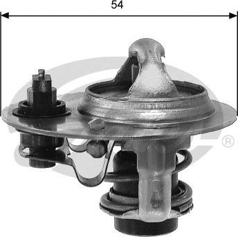 Gates TH30788G1 - Coolant thermostat / housing www.autospares.lv