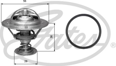 Gates TH31482G1 - Термостат охлаждающей жидкости / корпус www.autospares.lv