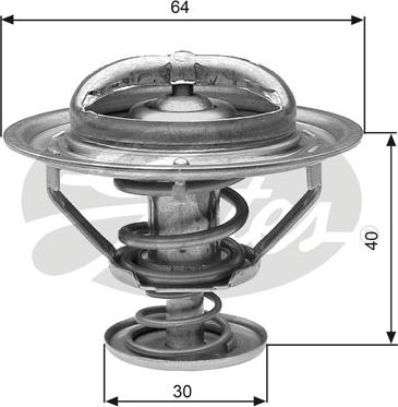 Gates TH31182G1 - Термостат охлаждающей жидкости / корпус www.autospares.lv