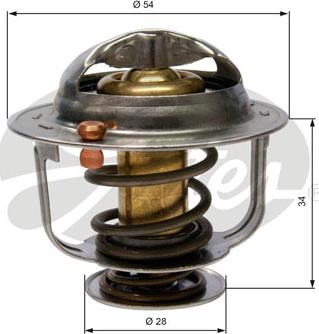 Gates TH31788G1 - Termostats, Dzesēšanas šķidrums autospares.lv