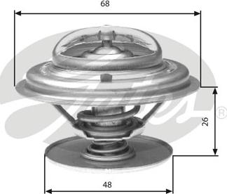 Gates TH32882G1 - Термостат охлаждающей жидкости / корпус www.autospares.lv