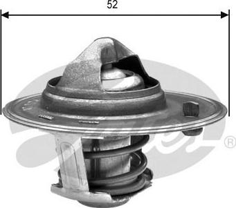 Gates TH24488G1 - Coolant thermostat / housing www.autospares.lv