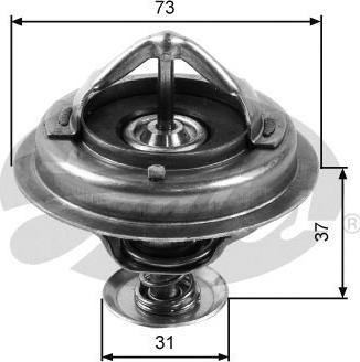 Gates TH24588G1 - Термостат охлаждающей жидкости / корпус www.autospares.lv