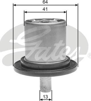 Gates TH25882G1 - Termostats, Dzesēšanas šķidrums www.autospares.lv