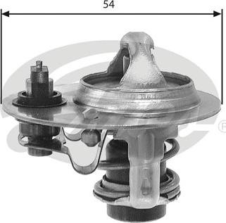 Gates TH26785G1 - Coolant thermostat / housing www.autospares.lv