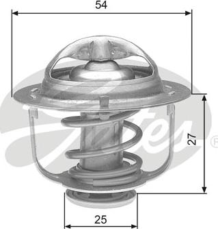 Gates TH23685G1 - Термостат охлаждающей жидкости / корпус www.autospares.lv