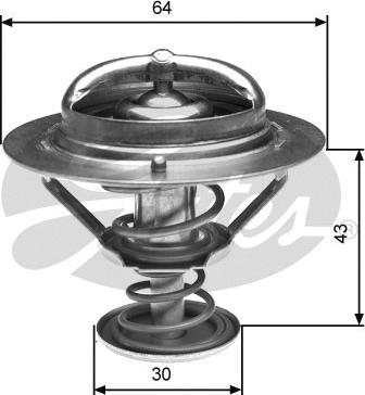 Gates TH27082G1 - Coolant thermostat / housing www.autospares.lv