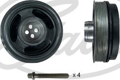 Gates TVD1192A - Шкив коленчатого вала www.autospares.lv