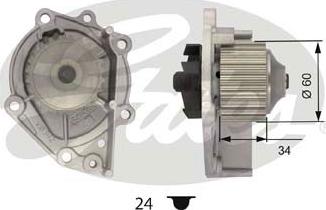 Gates WP0045 - Ūdenssūknis www.autospares.lv