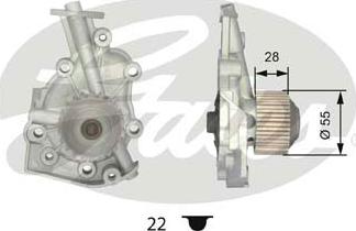 Gates WP0058 - Ūdenssūknis www.autospares.lv