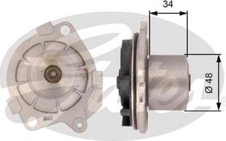 Gates WP0005 - Водяной насос www.autospares.lv