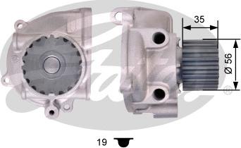 Gates WP0086 - Ūdenssūknis www.autospares.lv