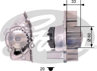 Gates WP0083 - Ūdenssūknis www.autospares.lv