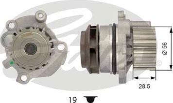 Gates WP0034 - Ūdenssūknis autospares.lv