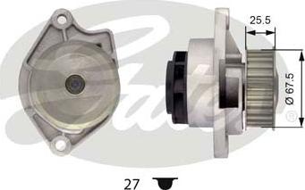 Gates WP0030 - Water Pump www.autospares.lv