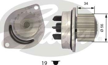 Gates WP0038 - Ūdenssūknis autospares.lv