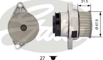 Gates WP0026 - Ūdenssūknis www.autospares.lv