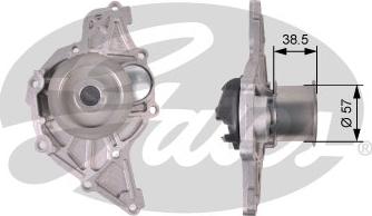 Gates WP0075 - Water Pump www.autospares.lv