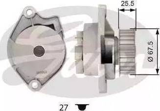 BOSCH 1 987 949 716 - Ūdenssūknis autospares.lv