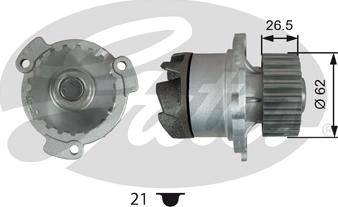 Gates WP0150 - Ūdenssūknis www.autospares.lv