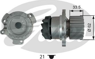 Gates WP0151 - Ūdenssūknis www.autospares.lv