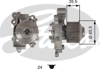 Gates WP0107 - Ūdenssūknis autospares.lv