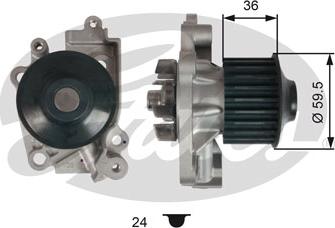 Gates WP0110 - Ūdenssūknis autospares.lv