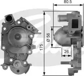 Gates Z80495 - Ūdenssūknis www.autospares.lv