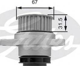 Gates Z80473 - Водяной насос www.autospares.lv