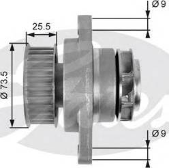 Gates Z80660 - Водяной насос www.autospares.lv