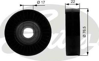 GATES-AU 36183 - Parazīt / Vadrullītis, Ķīļrievu siksna www.autospares.lv