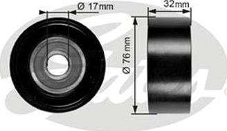 GATES-AU 36253 - Pulley, v-ribbed belt www.autospares.lv