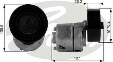 GATES-AU 38215 - Siksnas spriegotājs, Ķīļsiksna www.autospares.lv