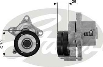 GATES-AU 38283 - Siksnas spriegotājs, Ķīļsiksna autospares.lv