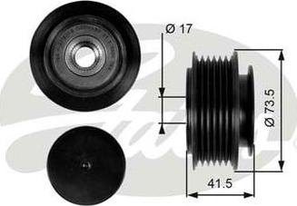 GATES-AU OAP7068 - Шкив генератора, муфта www.autospares.lv