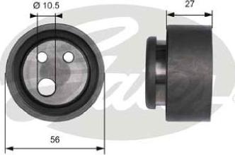 GATES-AU T41116 - Tensioner Pulley, timing belt www.autospares.lv