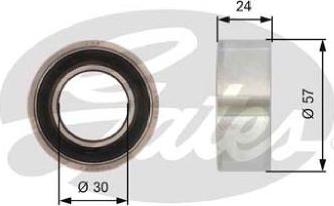 GATES-AU T41121 - Spriegotājrullītis, Gāzu sadales mehānisma piedziņas siksna www.autospares.lv